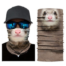 Load image into Gallery viewer, 3D Seamless Magic Headband Animal Neck Gaiter Warmer Face Cover Scarf for Ski Halloween Bandana  Costume Headwear Bicycle
