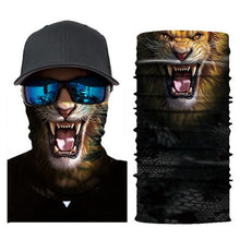Load image into Gallery viewer, 3D Seamless Magic Headband Animal Neck Gaiter Warmer Face Cover Scarf for Ski Halloween Bandana  Costume Headwear Bicycle

